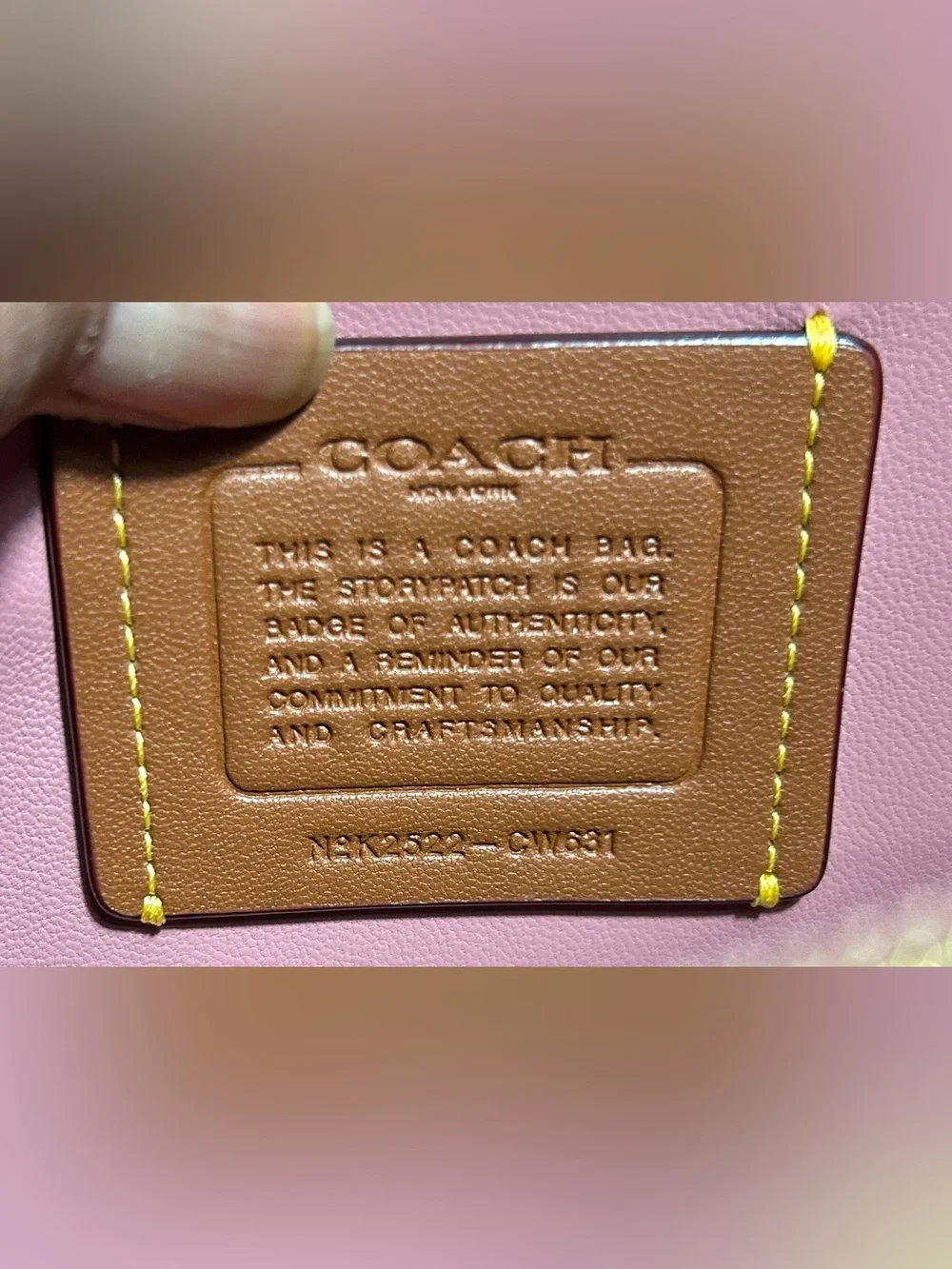 Coach Spazzolato Tabby 26/Peony